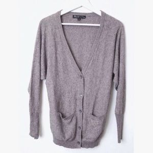 Elizabeth and James Oversized Wool Cardigan dolman